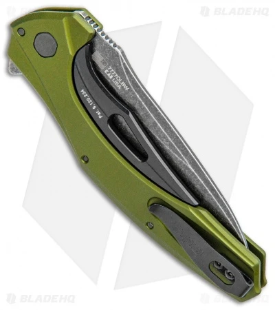Kershaw Bareknuckle Sub-Frame Lock Knife OD Green (3.5" BlackWash) 7777OLBW - Image 3