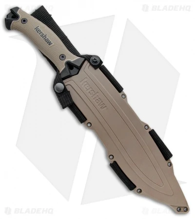 Kershaw Camp 10 Fixed Blade Knife Machete Tan (10" Black) 1077TAN - Image 3
