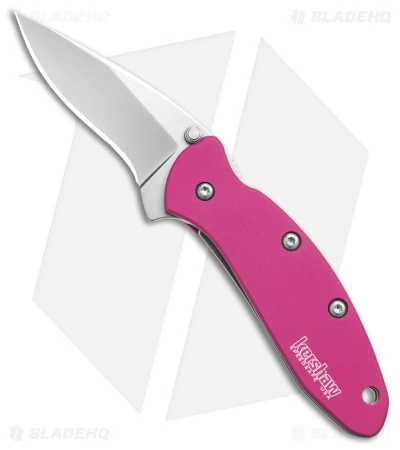 Kershaw Chive Assisted Opening Knife Pink (1.94" Bead Blast) 1600PINK