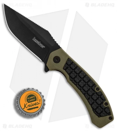 Kershaw Faultline Liner Lock Knife Green/Black GFN (3" Black) 8760 - Image 4