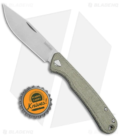 Kershaw Federalist Folding Knife Green Micarta (3.25" Stonewash) 4320 - Image 4