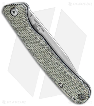 Kershaw Federalist Folding Knife Green Micarta (3.25" Stonewash) 4320 - Image 3