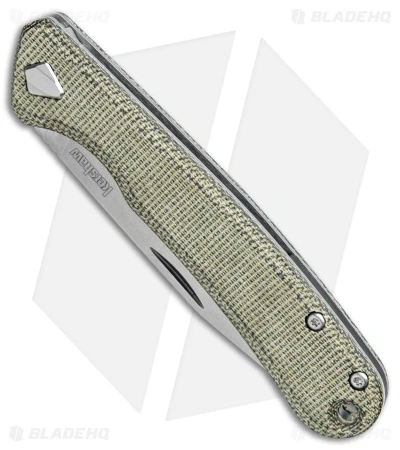 Kershaw Federalist Folding Knife Green Micarta (3.25" Stonewash) 4320 - Image 2