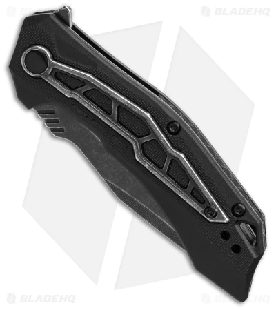 Kershaw Flatbed Spring Assisted Knife Black GFN (3.1" Black SW) 1376 - Image 2