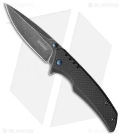 Kershaw Halogen Assisted Opening Knife CF/G-10 (3.25" Blackwash) 1336BW