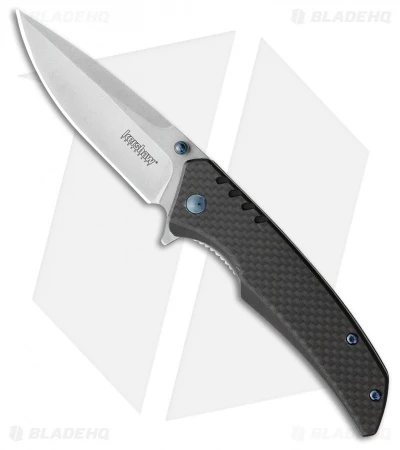 Kershaw Halogen Assisted Opening Knife CF/G-10 (3.25" Stonewash) 1336
