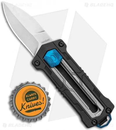 Kershaw Jens Anso Kapsule Manual Sliding Button Lock OTF Knife (1.9" Satin) - Image 4