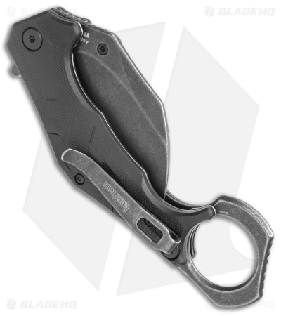 Kershaw Outlier Assisted Karambit Knife Black GRN (2.5" Black Stonewash) 2064 - Image 3