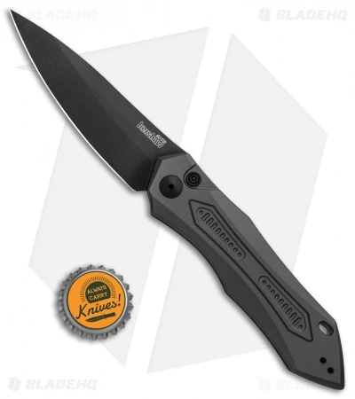 Kershaw Launch 6 Automatic Knife Gray Aluminum (3.75" Black) 7800GRYBLK - Image 4