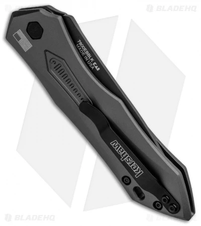 Kershaw Launch 6 Automatic Knife Gray Aluminum (3.75" Black) 7800GRYBLK - Image 3