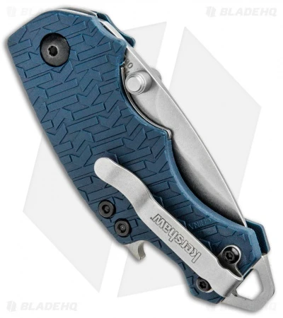 Kershaw Shuffle Liner Lock Knife Blue Multi-Tool (2.375" Stonewash) - Image 3