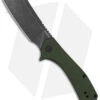 Kershaw Static Cleaver Liner Lock Knife Green Micarta (2.8" Black SW D2)