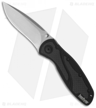 Kershaw Blur Assisted Opening Knife Carbon Fiber (3.375" Stonewash) 1670CF154