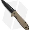 Kershaw Emerson CQC-4K Frame Lock Knife Brown G-10 (3.25" Black) 6054BRNBLK