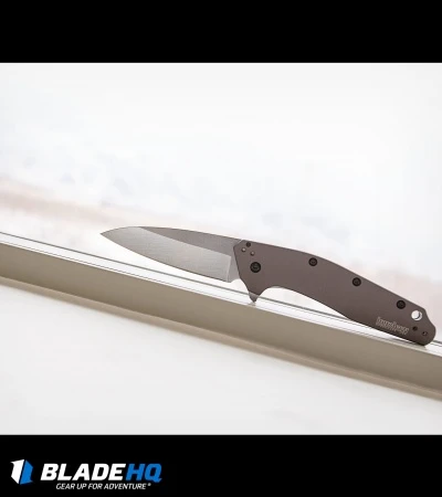 Kershaw Dividend Assisted Opening Knife Gray Aluminum (3" Stonewash) 1812GRY - Image 3