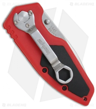 Kershaw Half Ton Liner Lock Knife Red (2.5" Satin) 1445 - Image 2