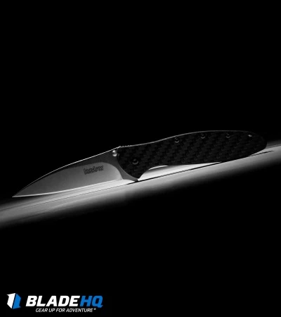 Kershaw Leek Assisted Opening Knife Carbon Fiber (3" Stonewash) 1660CF - Image 5