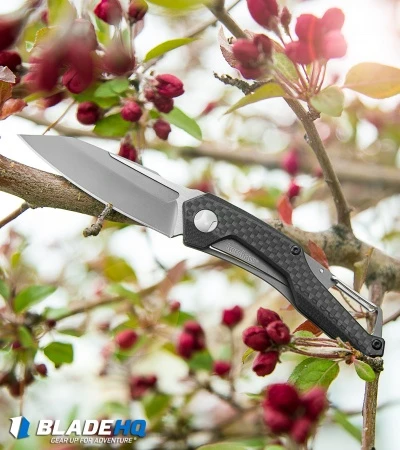 Kershaw Reverb Frame Lock Knife Carabiner Carbon Fiber/G-10 (2.5" Two-Tone) 1220 - Image 5